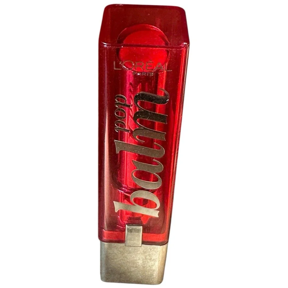 L'Oreal Colour Riche Pop Balm Lipstick Fiery Red 430- Discontinued NOS Y2k Glam